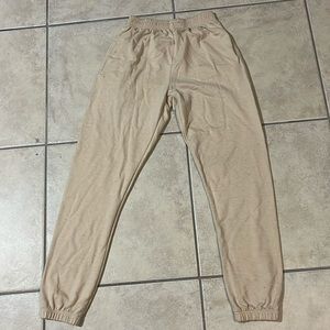 Women’s cream joggers
